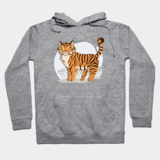 Young tigress on the stroll Hoodie